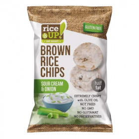 Rice Up barna rizs chips - hagymás-tejfölös 60g