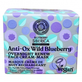 Blueberry Siberica anti-ox vadáfonya megújító éjszakai arckrém-maszk 50ml