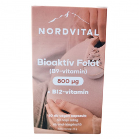 Nordvital B9-vitamin (folát, 800mcg) kapszula 60db
