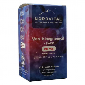 Nordvital Vas-biszglicinát vegán kapszula 60db
