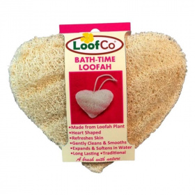 LoofCo szív luffa szivacs fürdéshez 1db