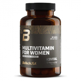 BioTechUSA Multivitamin for women from organic sources tabletta 60db