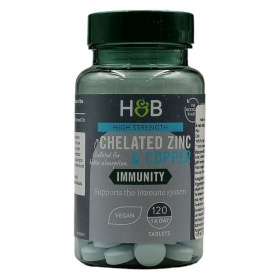 H&B Cink 25mg + Réz tabletta 120db