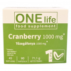 One Life Tőzegáfonya kivonat 1000 mg kapszula 90db One Life Tőzegáfonya kivonat 1000 mg kapszula 90db