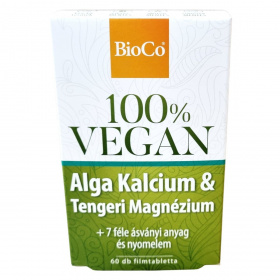 Bioco 100% Vegan alga kalcium & tengeri magnézium + 7 féle ásványi anyag és nyomelem filmtabletta 60db