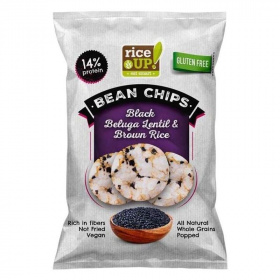 Rice Up proteines chips fekete beluga lencsével 60g