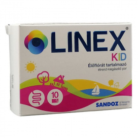 Linex Kid élőflórát tartalmazó étrendkiegészítő por tasak 10db