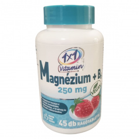 1x1 VitaDay Magnézium + B6 250mg eper ízű rágótabletta 45db