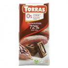 Torras gluténmentes 72% étcsokoládé hozzáadott cukor nélkül 75g Torras gluténmentes 72% étcsokoládé hozzáadott cukor nélkül 75g