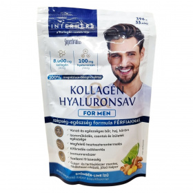 Interherb Kollagén Hyaluronsav italpor - for men, gyömbér, lime 396g