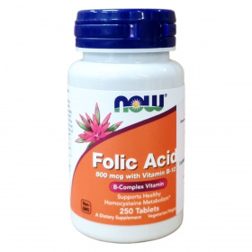 Now Foods folic acid 800mcg tabletta 250db