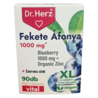 Dr. Herz Fekete Áfonya 1000mg + Szerves Cink kapszula 90db Dr. Herz Fekete Áfonya 1000mg + Szerves Cink kapszula 90db