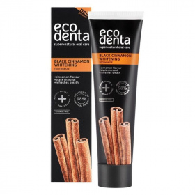 Ecodenta fehérítő fogkrém - szénnel és fahéjjal 100ml