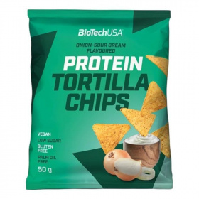 BioTechUSA protein tortilla chips hagymás-tejfölös 50g