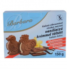 Barbara gluténmentes vaníliás étbevonatos töltött keksz 180g Barbara gluténmentes vaníliás étbevonatos töltött keksz 180g