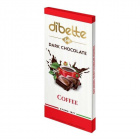 Diabette töltött étcsokoládé - kávé 80g Diabette töltött étcsokoládé - kávé 80g