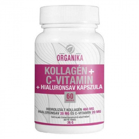 Organika kollagén+c vitamin+hialuronsav kapszula 60db
