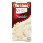 Torras gluténmentes, cukormentes fehércsokoládé 75g Torras gluténmentes, cukormentes fehércsokoládé 75g