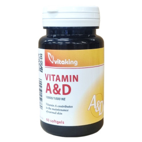 Vitaking Vitamin A&D (A 10000IU, D 1000IU) gélkapszula 60db