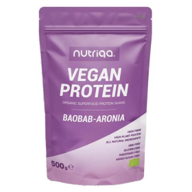 Nutriqa bio vegán baobab-arónia protein shake 500g