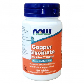 Now Foods Cooper glycinate (réz-glicinát) tabletta 120db