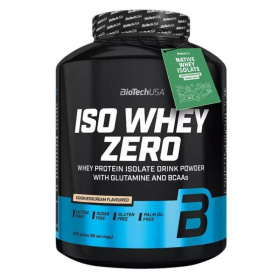 BioTechUSA Iso Whey Zero (cookies & cream) tejsavó fehérjepor 2270g