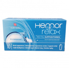Hemorrelax rektális kúp - aranyérre 10db