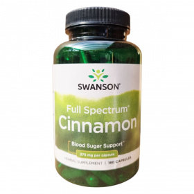 Swanson Cinnamon full spektrum fahéj 375mg kapszula 180db