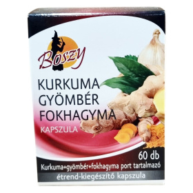 Boszy kurkuma-gyömbér-fokhagyma kapszula 60db