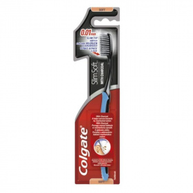 Colgate fogkefe - Slim Soft, Charcoal 1db