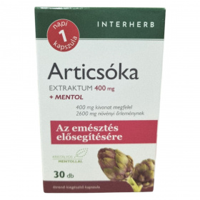 Interherb Napi 1 Articsóka Extraktum + mentol kapszula 30db