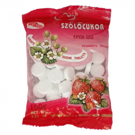 Microse Energy szőlőcukorka - eper ízű 75g