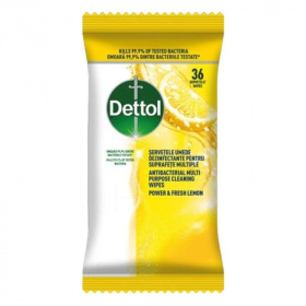 Dettol antibakteriális felülettisztító kendő 36db