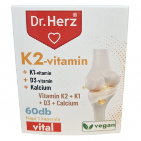 Dr. Herz K2-vitamin + K1 + D3 + kalcium kapszula 60db